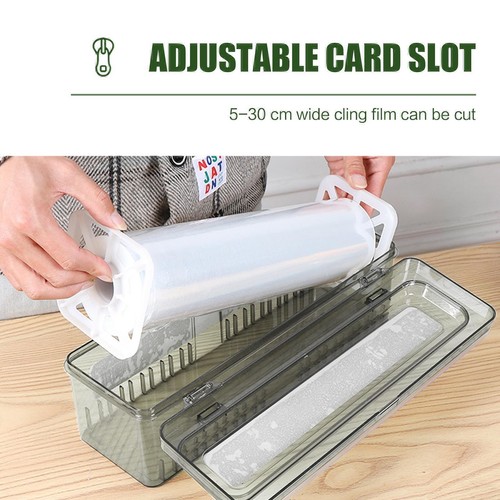 Folienschneider Frischhaltefolie Folienspender Alufolienhalter Abroller $ - Bild 8 von 10