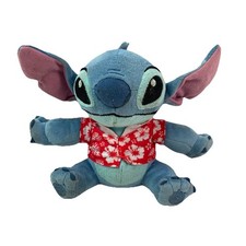 Disney Stitch Plush Blue Hawaiian Shirt Lilo  Stitch Stuffed Toy Just Play
