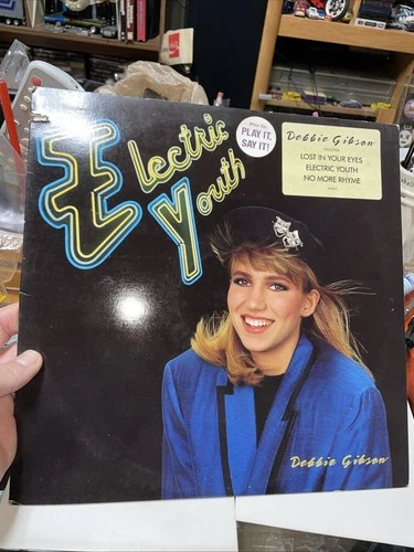 DEBBIE GIBSON  LP  Electric Youth With Hype Sticker Rare 1989 Vinyl Record Promo