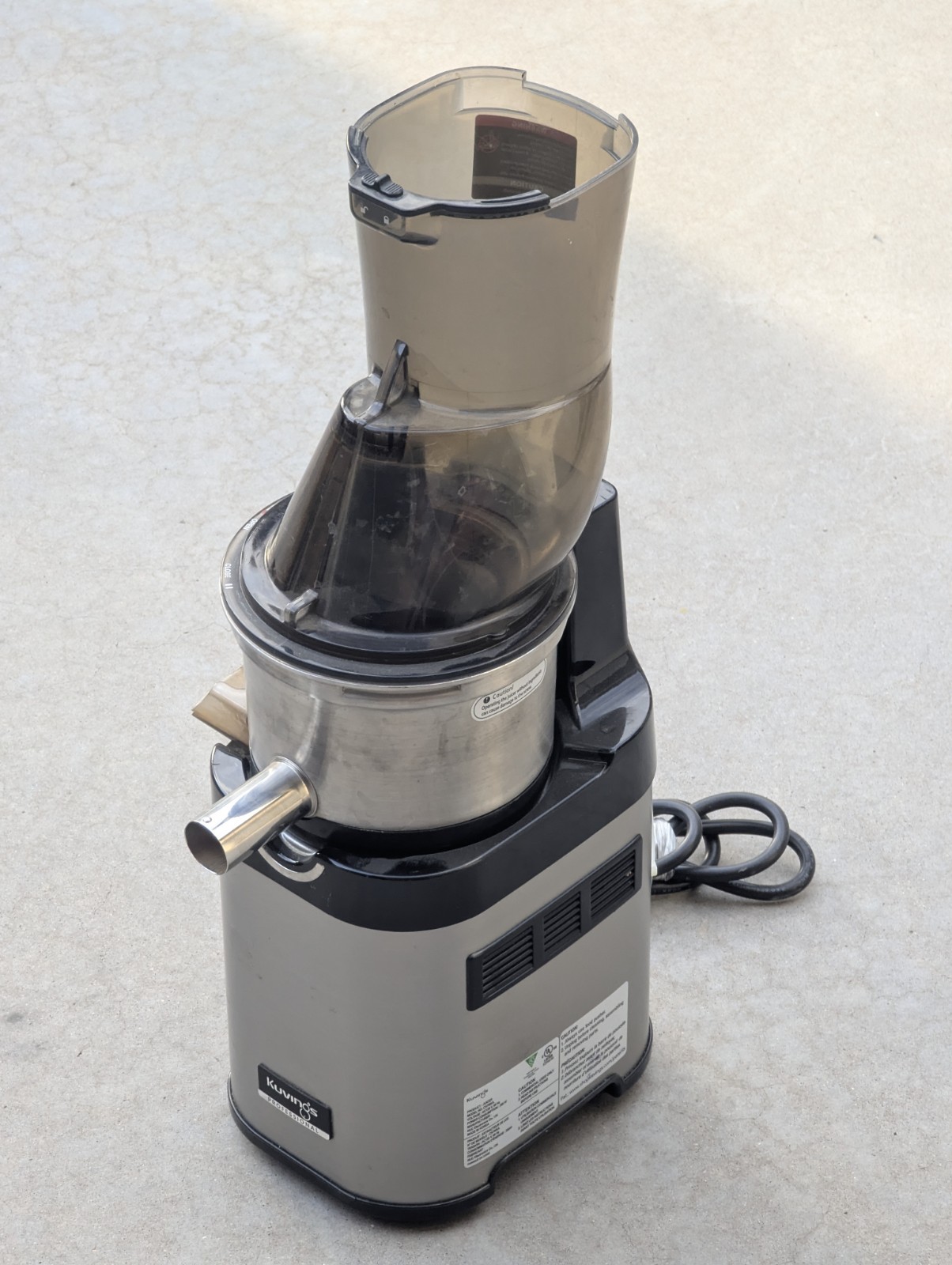 Kuvings Stainless Steel Masticating Juicer Master Chef CS700