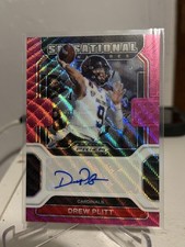 2022 Panini Prizm Draft Picks Drew Plitt Sensational Signatures Pink Wave /15
