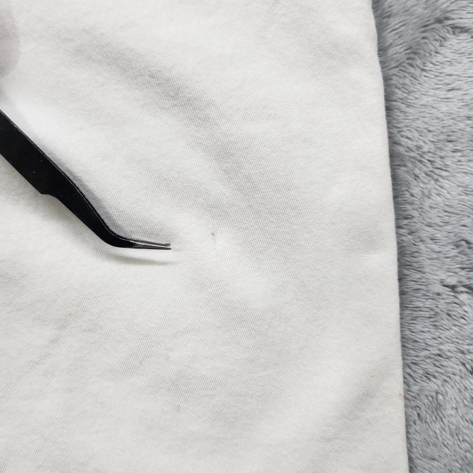 Pantalones Alfani Mujer 14 Blanco Elástico Algodón Tiro Medio Capri Doble Botón Informal Foto 4 de 4