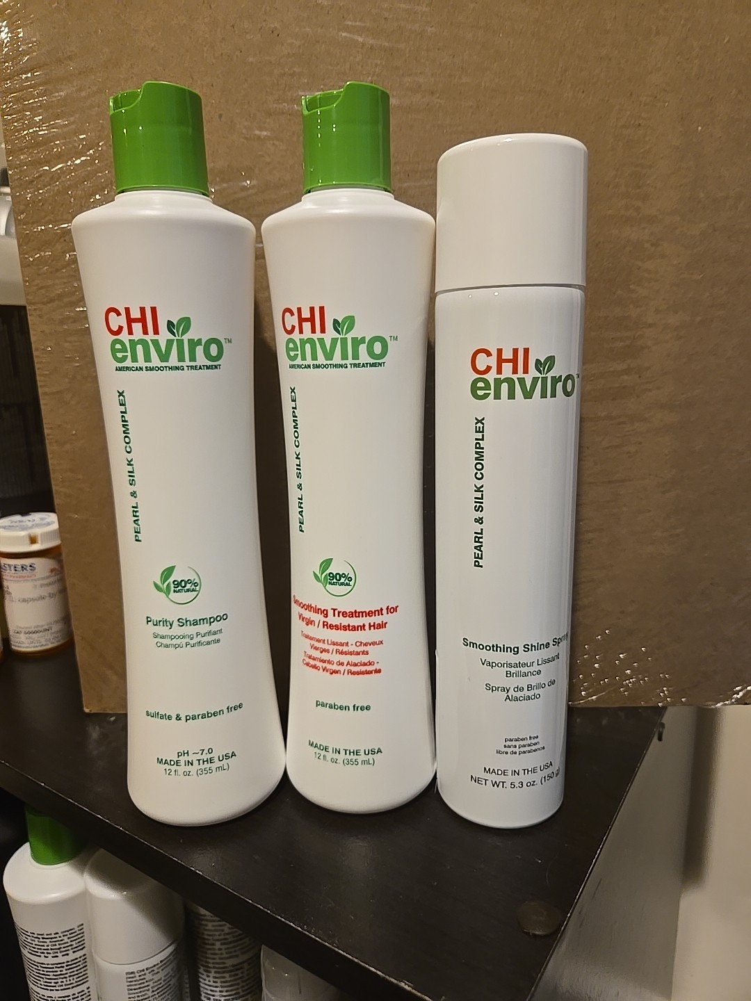 CHI enviro Smoothing treatment kit virgin hair similar like Brazilian blowout