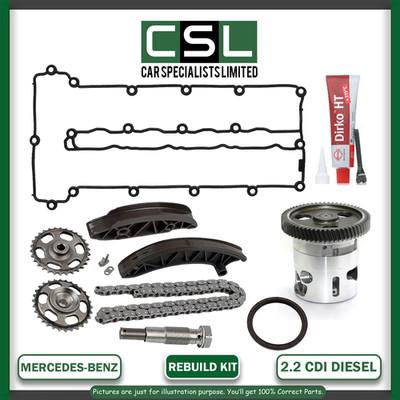MERCEDES-BENZ SPRINTER OM651 CDI TIMING CHAIN KIT ROCKER COVER OIL PUMP GASKETS