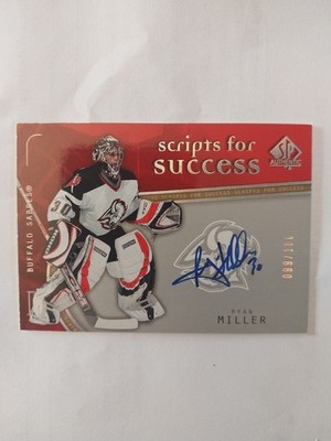 2004-05  SP Authentic Scripts For Success Ryan Miller 99/100!