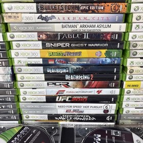 Lot of 100  XBOX 360 video games Call Of Duty Grand Theft Auto Sky Rim Halo Batm