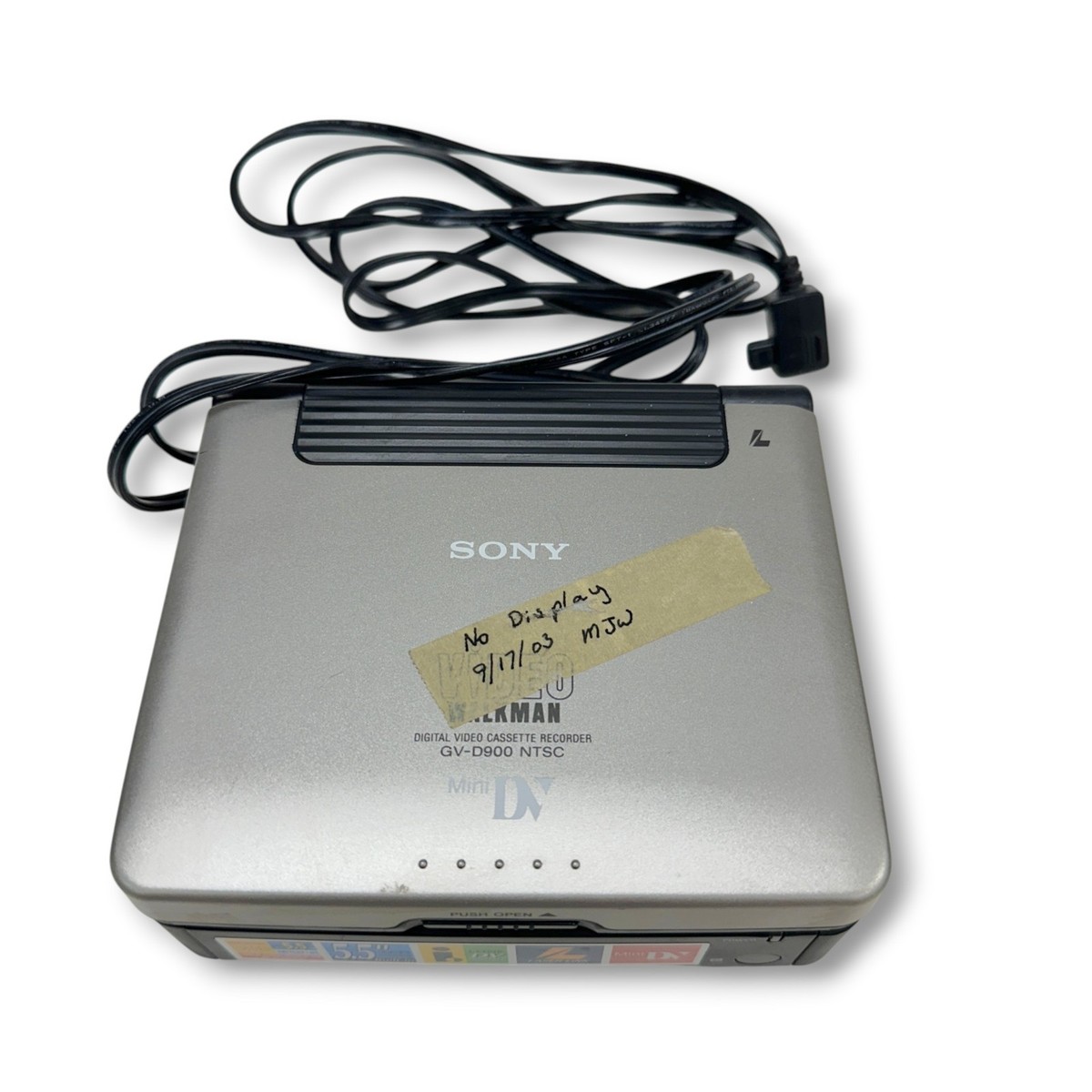 Sony GV-D900 NTSC MiniDV Video Walkman 5.5 inch LCD Made In Japan