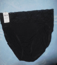 NWT Soma Embraceable Signature Lace High Leg Panties Black M