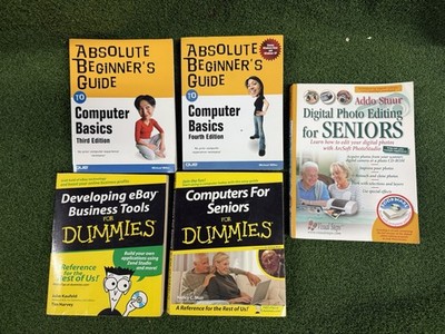 Computer Basics & Seniors Tech Book Lot (5 Books) Beginners Digital Photos eBay