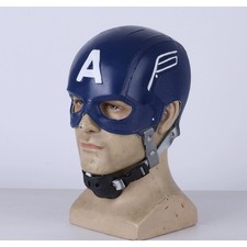 Men Headgear Comic Captain America Beyond Cosplay BlueMask Helmet Halloween Prop
