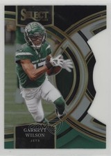 2023 Panini Select Premier Level Black & Green Prizm Die-Cut Garrett Wilson 0w47