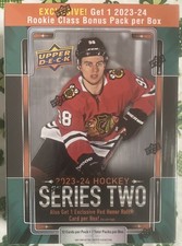 2023-24 UPPER DECK SERIES 2 NHL HOCKEY MEGA BOX 84 TOTAL CARDS NEW AND SEALED