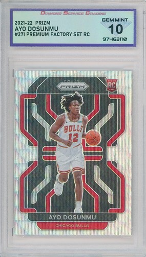 2021-22 Prizm AYO DOSUNMU #271 Rc Silver Wave Factory Set💎DSG 10 Gem Mint - Picture 1 of 2