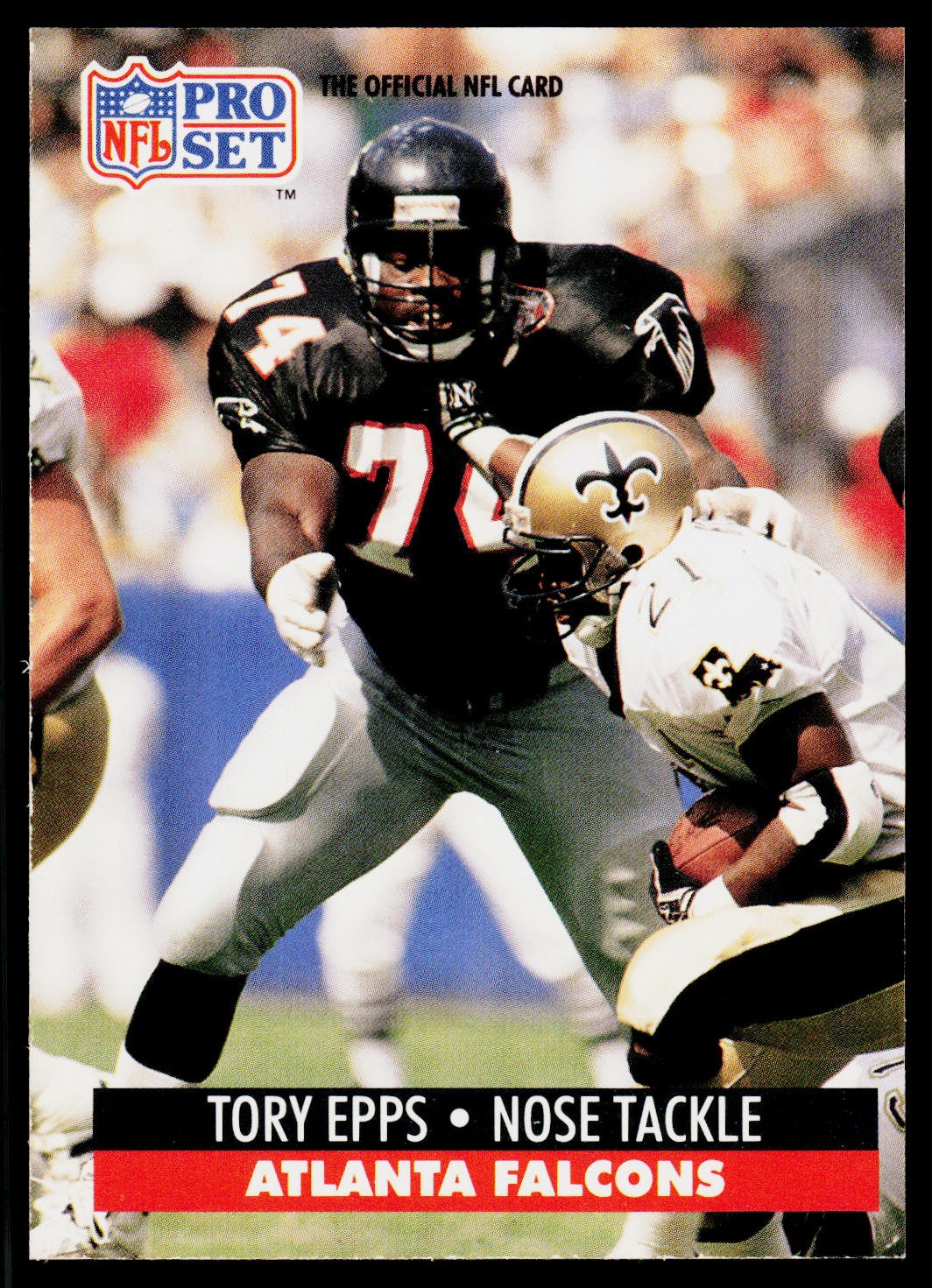 Tory Epps, 1991 Pro Set, #434, Atlanta Falcons,