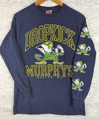 Medium VTG Dropkick Murphys Long Sleeve Notre Dame Irish Boston Rare Punk