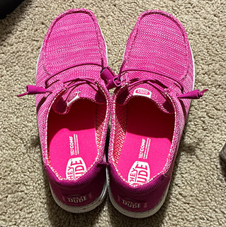 Hey Dude Wendy Women’s Pink Slip On Lightweight Comfort Shoes US 11