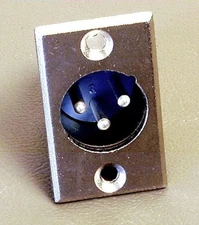 PROCRAFT PL144 XLR Male Panel Mount Jack (SWITCHCRAFT D3M STYLE)