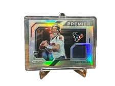 2021 Prizm Football Davis Mills RC Premier Jersey Relic Silver Rookie