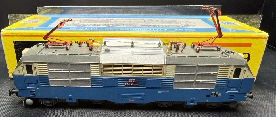 PIKO SCHNELIZUGLOKOMOTIVE ES 499 HO ELECTRIC LOCOMOTIVE 5/6220-002 BLUE TESTED! - Image 3 of 4