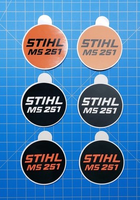 Vinyl Sticker for Stihl MS 251 Recoil Badge ''Full Overlay''