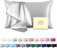 Natural Mulberry Silk Pillowcase for Hair and Skin Standard Size 20"X 26" with H
