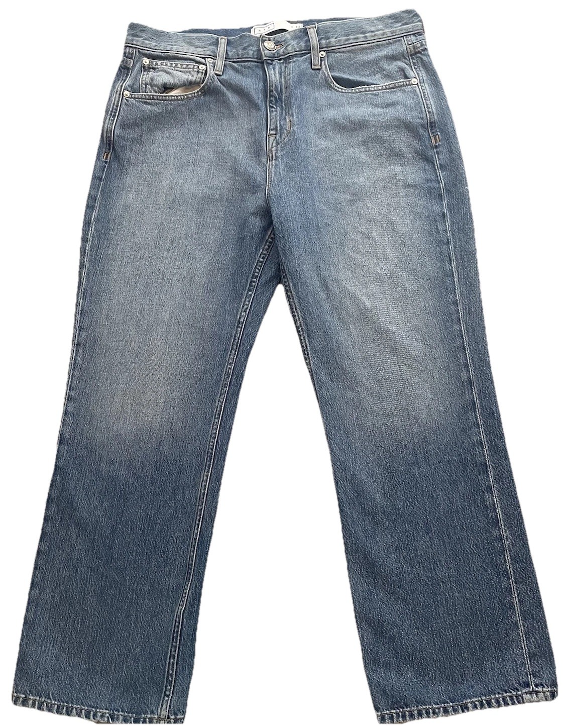 AYR Woman's Jeans High Rise Straight Size 32 (14) Aquarius Wash Made in USA