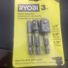 Ryobi Socket Adaptor Set Impact Rated (3-Piec...