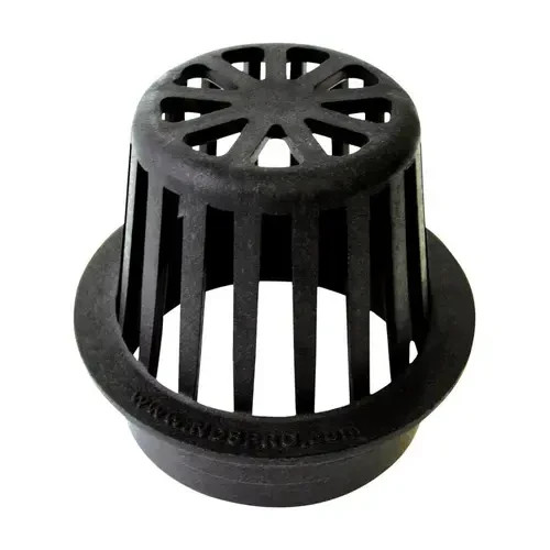 NDS NDS74 3'' Zoll Runder Polyolefin Atriumrost, HDPE, schwarz - Bild 3 von 3