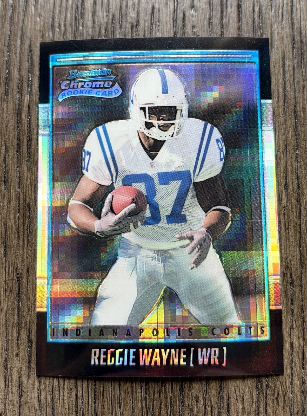 2001 BOWMAN CHROME #189 XFRACTOR ROOKIE REGGIE WAYNE COLTS RC SSP