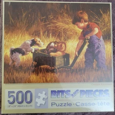 Bits And Pieces Curious Encounter 500 Piece Jigsaw Puzzle 18X24 New Sealed