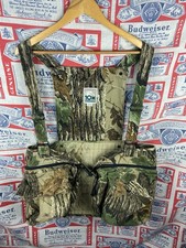 Vintage 10X Realtree Turkey Hunting Cushion Vest Realtree Camo USA Made XL Reg