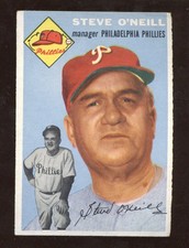1954 Topps #127 Steve O'Neill Creased