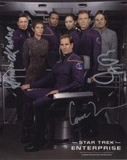 STAR TREK: ENTERPRISE Triple Signed Cast Photo GENUINE SIGNED AUTOGRAPHS
