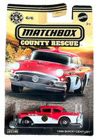 Matchbox 1956 Buick Century Police 6/6 County Rescue 2024 1:72 Modellauto Usa