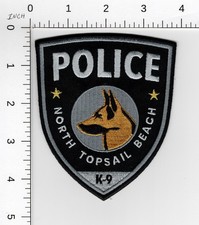 K9 NORTH TOPSAIL BEACH NORTH CAROLINA K-9 🦮 COLLECTIBLE POLICE UPDATED PATCH