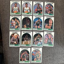 1989-90 NBA HOOPS Milwaukee Bucks Card Lot Fantastic Condition Free Shipping