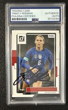 2022 Panini Donruss FIFA / Trinity Rodman ROOKIE ON-CARD AUTO  / PSA Authentic. rookie card picture