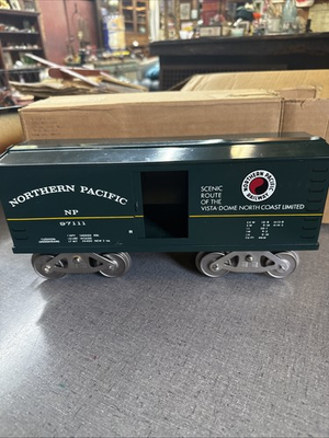 #ad Standard Gauge McCoy Tinplate 257 NP Northern Pacific Single Door Box Car #97111 $59.99