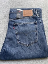 Levi's Premium 568 Loose Straight Blue Jeans Men’s True Size 36x30 See Desc New