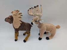 Wildlife Artists Moose Deer Plush Lot Fall 2014 July Stuffed Animal Toy