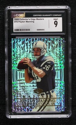 2000 Collector's Edge Masters 1897/2000 Peyton Manning #76 CGC 9 Mint HOF 13u1