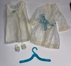 VTG 71 Barbie THE DREAM TEAM Robe Nightie Slippers Complete #3427