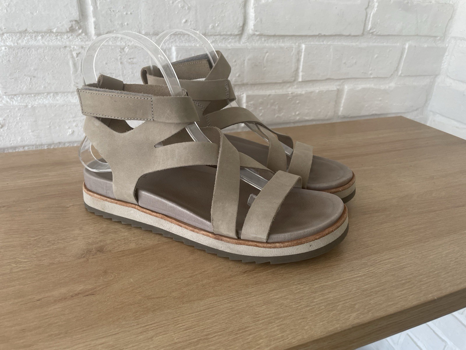 Merrell Juno Backstrap Gray Leather Slingback Spo… - image 1