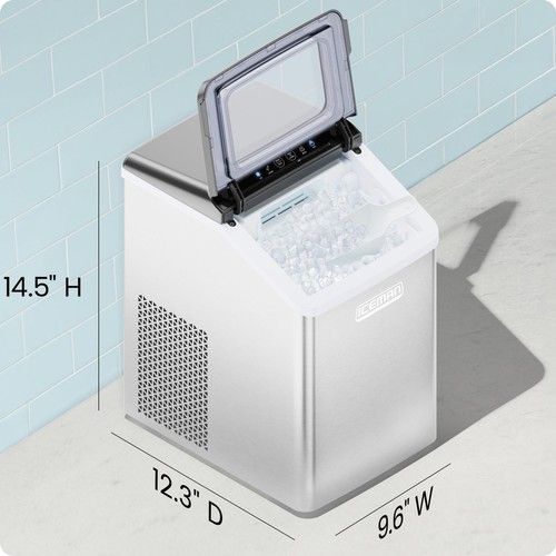 Iceman Kiesel Eismaschine, Arbeitsplatte Nugget Eismaschine produziert Kauartikel - Bild 2 von 9