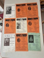 Lotto 10 Spartiti Musiche d'Epoca Canzoni Operette anni 20/30 Ricordi/Franchi