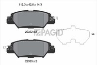 Pagid Bremsbelagsatz Scheibenbremse T2544N FüR Mazda CX KF KE GH Van KE107 Keefw