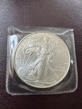 Genuine 2008 American Eagle 1oz Fine Silver $1 Dollar Coin