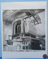 NASA PHOTO vtg SPACELAB EM Rack Space Shuttle B&W / 8" x 10" ESA