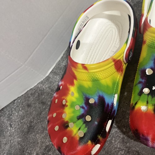 CROCS Classic Tie Dye Clog Women’s 7 / Men’s 5 Worn Just A Couple Times - Picture 3 of 7
