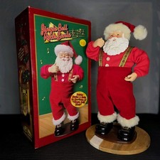 16" Rock Santa Collectibles Dancing Santa Claus to Jingle Bell Rock - '99, works